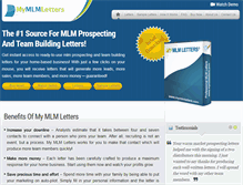 Tablet Screenshot of mymlmletters.com